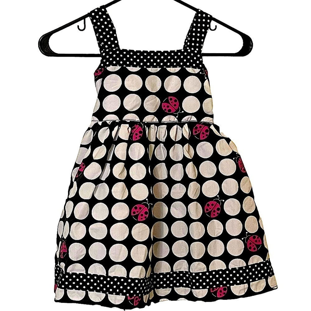 Sophie Fae Red Black & White Ladybug Dress Sz 4